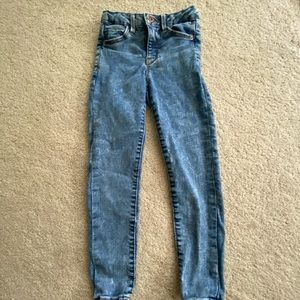 Zara Kids Girls Stonewashed Slim Fit Jeans